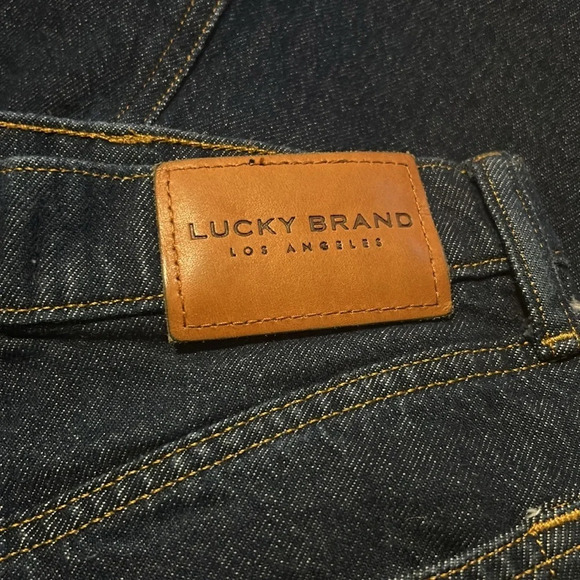 Lucky Brand Dark Denim Raw Hem Skirt - size 26 - Picture 5 of 5